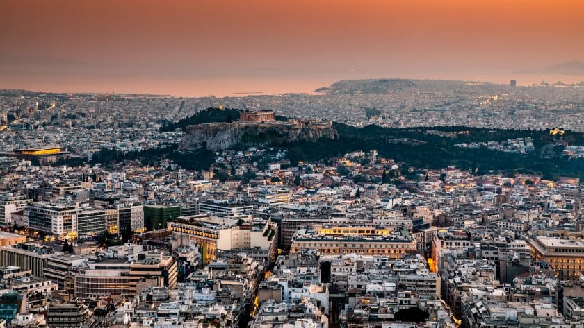 Athene is de hoofdstad van Griekenland