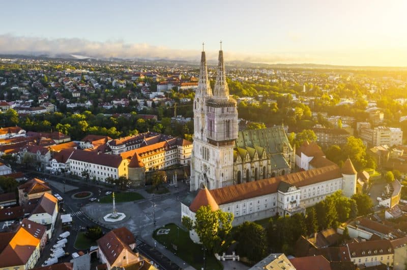 Zagreb is de hoofdstad van Kroatie